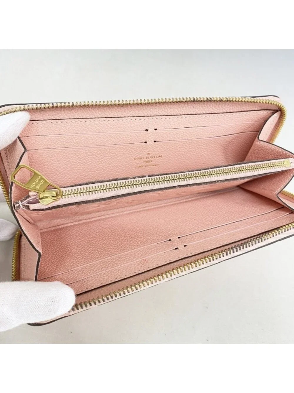 Louis Vuitton Wallet Monogram Empreinte Portefeuille Clemence Rose Velours